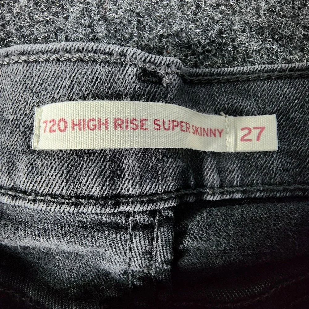 Lot 3 Levi's Jeans 1 720‎ & 2 710 Skinny Fit Women's Size 26/27 Black Gray